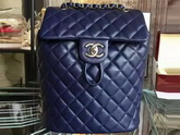 Chanel Backpack Navy Blue Lambskin for Sale