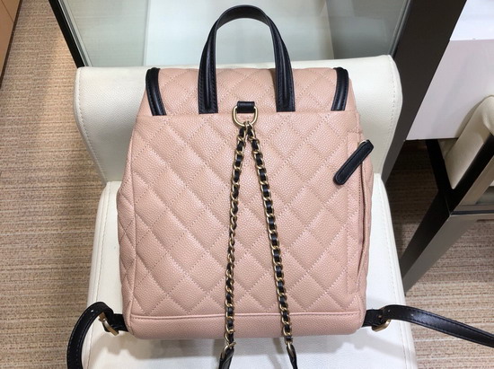 Chanel Backpack Nude Grained Calfskin