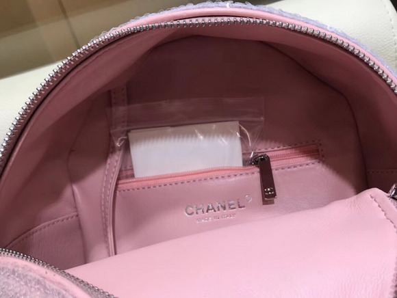 Chanel Backpack Pink Sequins