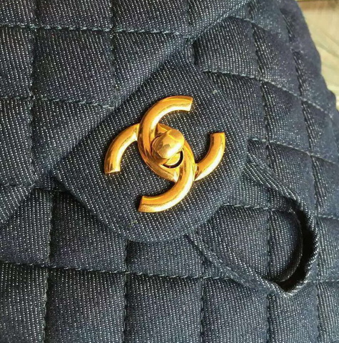 Chanel Backpack Washed Denim Blue for Sale