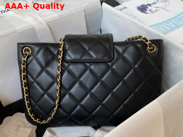 Chanel Baguette Bag in Black Lambskin AS4611 Replica