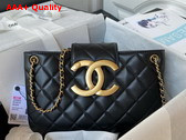 Chanel Baguette Bag in Black Lambskin AS4611 Replica