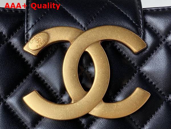 Chanel Baguette Bag in Black Lambskin AS4611 Replica