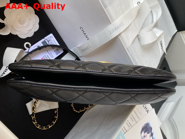 Chanel Baguette Bag in Black Lambskin AS4611 Replica