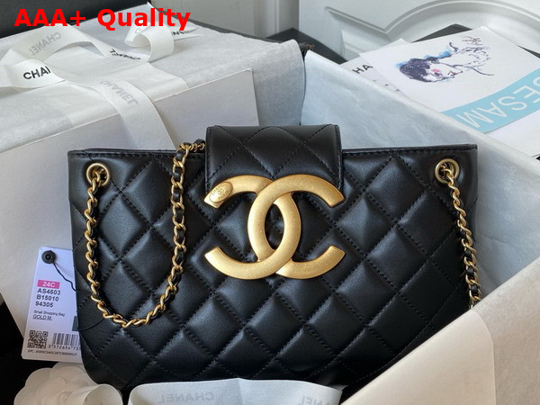 Chanel Baguette Bag in Black Lambskin AS4611 Replica