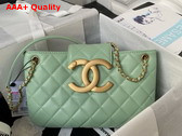 Chanel Baguette Bag in Light Green Lambskin AS4611 Replica