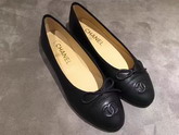 Chanel Ballerinas Lambskin All Black For Sale