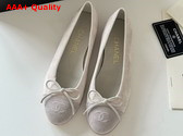 Chanel Ballet Flats in Grey Suede Goatskin G46026 Replica