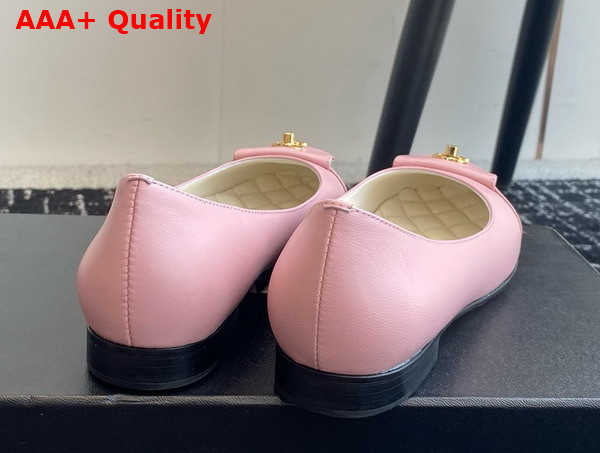 Chanel Ballet Flats in Pink Lambskin G45879 Replica