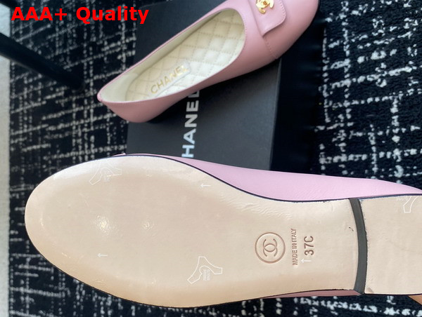 Chanel Ballet Flats in Pink Lambskin G45879 Replica