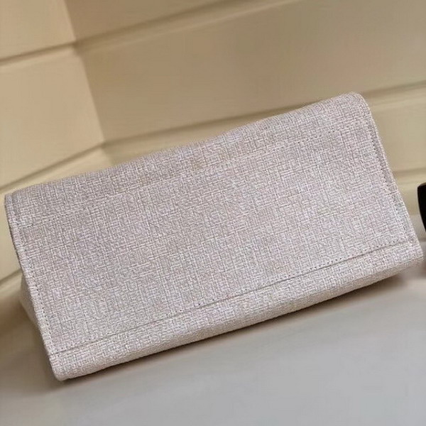 Chanel Beach Bag in Beige Canvas and Calfskin