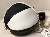 Chanel Beach Ball Handbag White and Black Calfskin AS0512