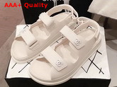 Chanel Beach Sandal in Ivory Tpu Replica