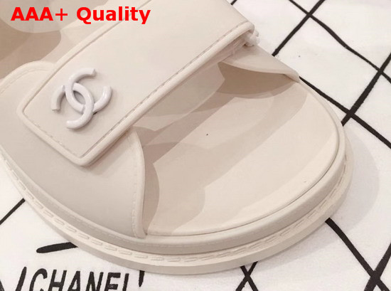 Chanel Beach Sandal in Ivory Tpu Replica