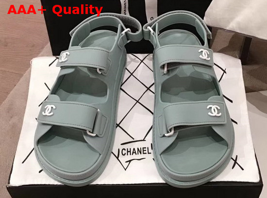 Chanel Beach Sandal in Light Blue Tpu Replica