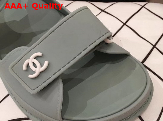 Chanel Beach Sandal in Light Blue Tpu Replica