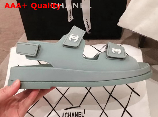 Chanel Beach Sandal in Light Blue Tpu Replica