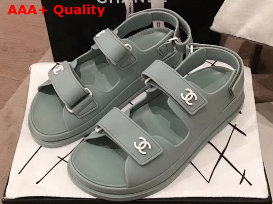 Chanel Beach Sandal in Light Blue Tpu Replica