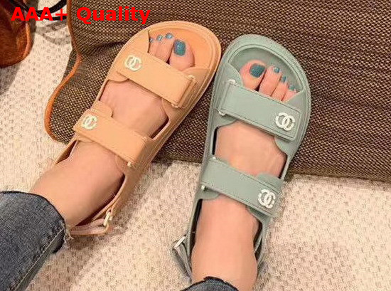 Chanel Beach Sandal in Nude Tpu Replica