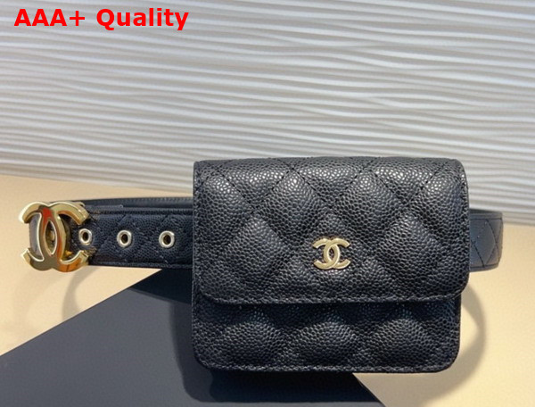 Chanel Belt Bag Black Grained Calfskin Replica