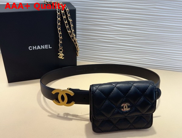 Chanel Belt Bag Black Lambskin Replica