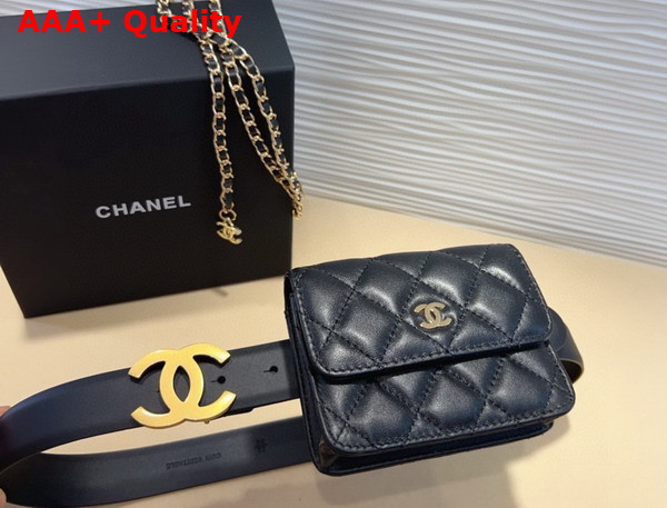 Chanel Belt Bag Black Lambskin Replica