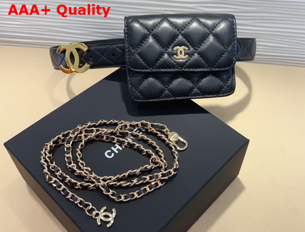 Chanel Belt Bag Black Lambskin Replica