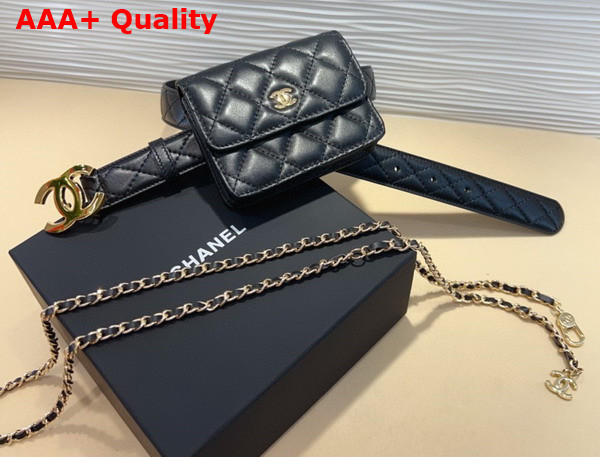 Chanel Belt Bag Black Lambskin Replica