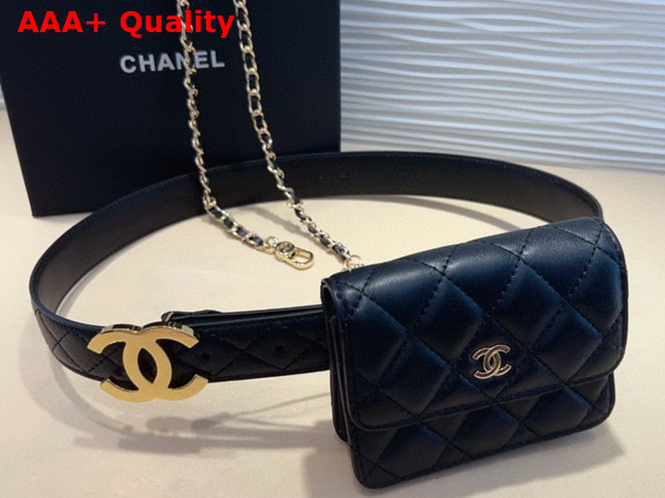 Chanel Belt Bag Black Lambskin Replica