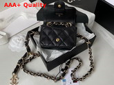 Chanel Belt Bag in Black Grained Calfskin Replica