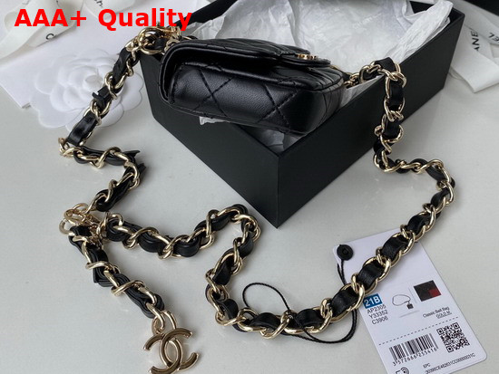 Chanel Belt Bag in Black Lambskin Replica