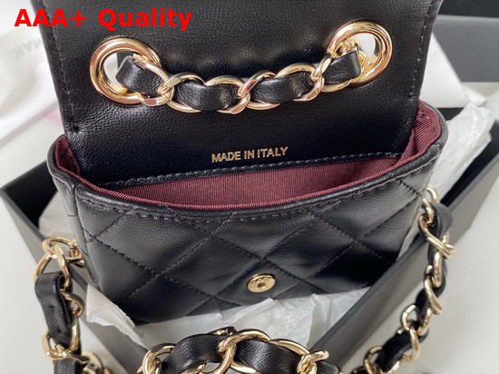 Chanel Belt Bag in Black Lambskin Replica