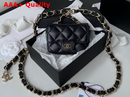 Chanel Belt Bag in Black Lambskin Replica