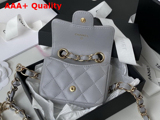 Chanel Belt Bag in Grey Grained Calfskin Replica