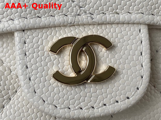 Chanel Belt Bag in White Grained Calfskin Replica