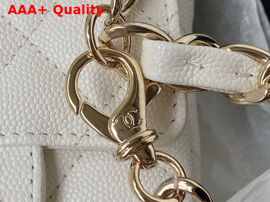 Chanel Belt Bag in White Grained Calfskin Replica