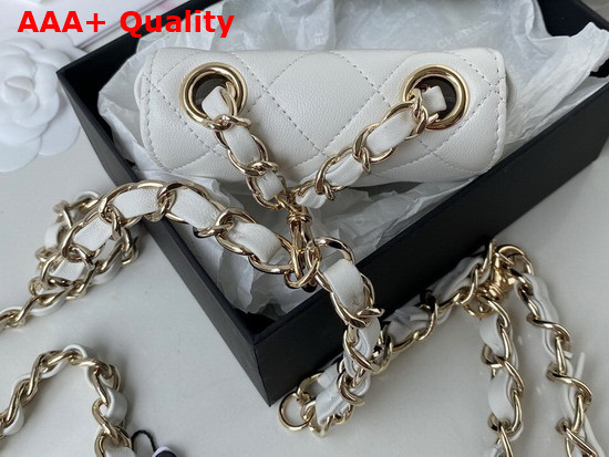 Chanel Belt Bag in White Lambskin Replica