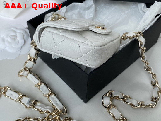 Chanel Belt Bag in White Lambskin Replica