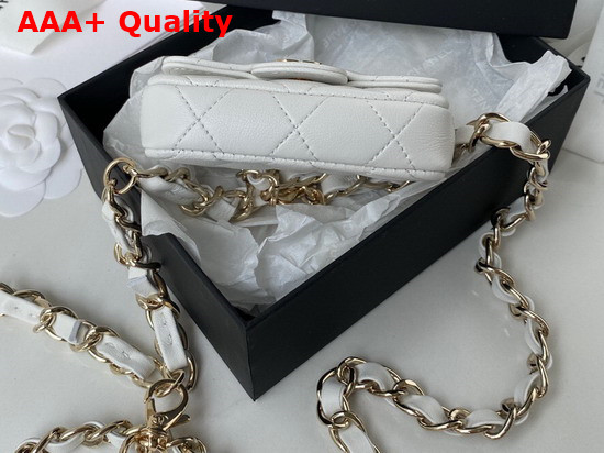 Chanel Belt Bag in White Lambskin Replica