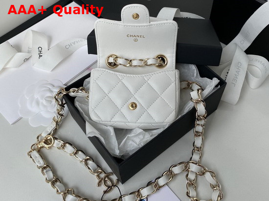 Chanel Belt Bag in White Lambskin Replica