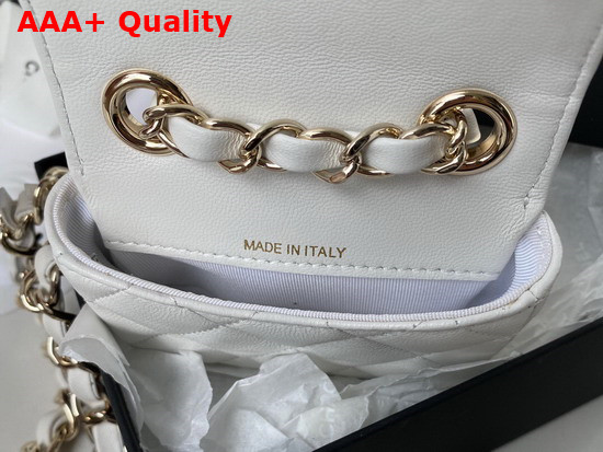 Chanel Belt Bag in White Lambskin Replica