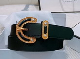 Chanel Belt in Black Calfskin with Gold C Buckle