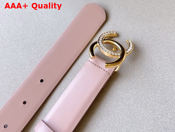 Chanel Belt in Pink Smooth Leather with CC Belt Buckle Replica