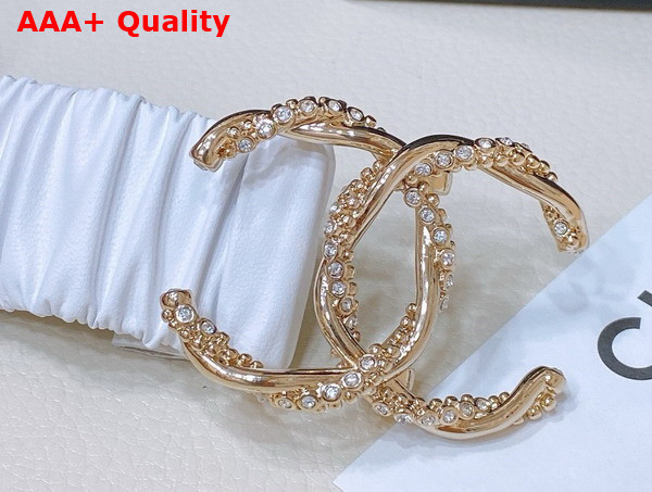 Chanel Belt in White Lambskin Gold Tone Metal and Strass AA8934 Replica