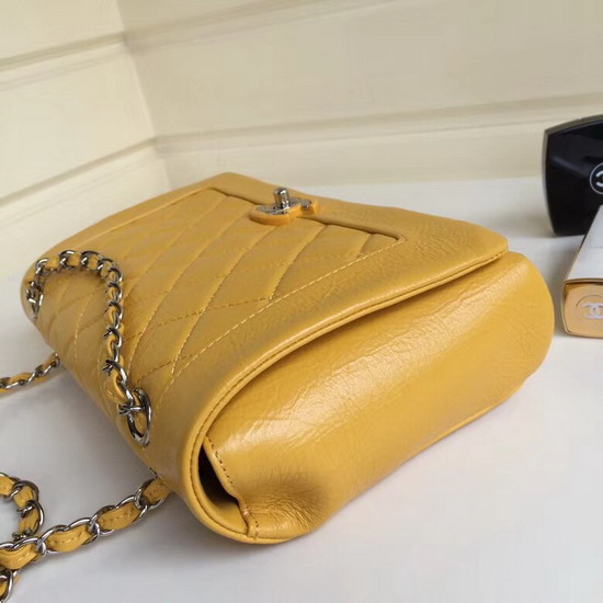 Chanel Bi Quilted Vintage Bag Yellow