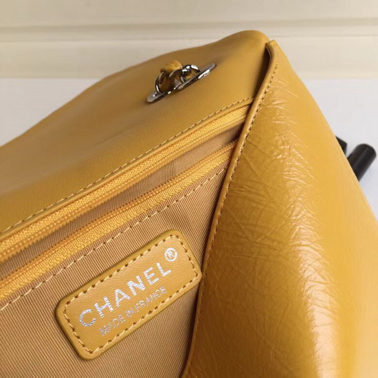 Chanel Bi Quilted Vintage Bag Yellow