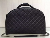 Chanel Bowling Bag in Black Grained Calfskin for Sale