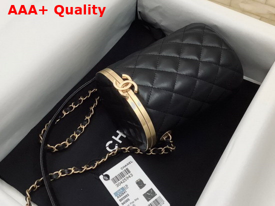 Chanel Box Bag Lambskin Gold Metal Black Ref AS2641 Replica