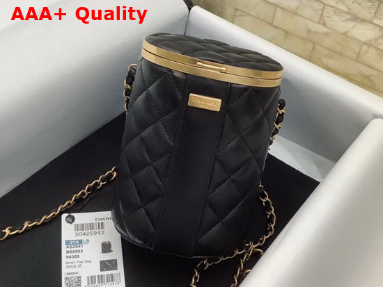 Chanel Box Bag Lambskin Gold Metal Black Ref AS2641 Replica