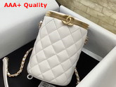 Chanel Box Bag Lambskin Gold Metal White Ref AS2641 Replica